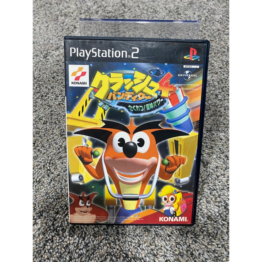 Video Game Crash Bandicoot 4 PS2 NTSC-J Konami Japanese Import Excellent